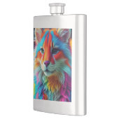 レインボーカラーフューリーキャット–68587 フラスク (左)