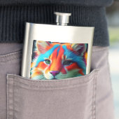 レインボーカラーフューリーキャット–68587 フラスク (インサイチュ)