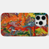 レインボーカラーフロー絵の具アート Case-Mate iPhoneケース (裏面 (横))