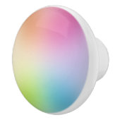 レインボーカラーブルーグリーンピンクレッドパープルイエロー セラミックノブ (右)