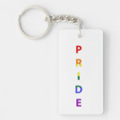 レインボーカラープライド語 キーホルダー (正面)