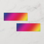 レインボーカラープロファイルカード スキニー名刺 (正面/裏面)