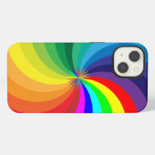 レインボーカラーマンダラ-46556 iPhoneケース (裏面横)
