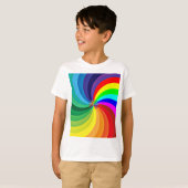 レインボーカラーマンダラ–46556 Tシャツ (正面フル)