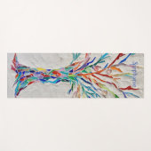 レインボーカラーモザイクオブライフ ヨガマット (正面(横))