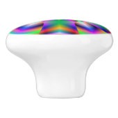 レインボーカラーリングや輪フラクタルノブ セラミックノブ (側面)