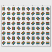 レインボーカラーリングペンシル ラッピングペーパー (フラット)