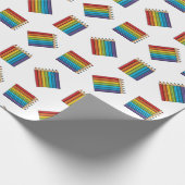 レインボーカラーリングペンシル ラッピングペーパー (角)