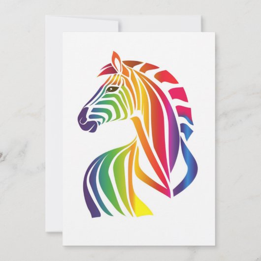 レインボーカラーレタープライド誕生日パーティー 招待状 (裏面)