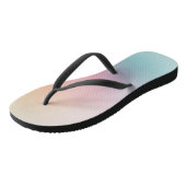 レインボーカラーレッドオレンジイエローブルーパープルグリーン ビーチサンダル (アングル)