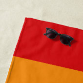 レインボーカラー名前をカスタムするビーチタオル ビーチタオル (インサイチュ)