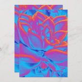 レインボーカラー多肉植物 サンキューカード (正面/裏面)