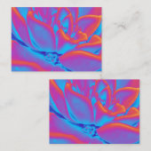 レインボーカラー多肉植物 ノートカード (正面/裏面)