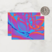 レインボーカラー多肉植物 ノートカード (正面/裏面インサイチュ)