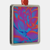 レインボーカラー多肉植物 メタルオーナメント (右)