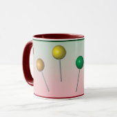 レインボーカラー棒つきキャンデーマグ マグカップ (正面左)