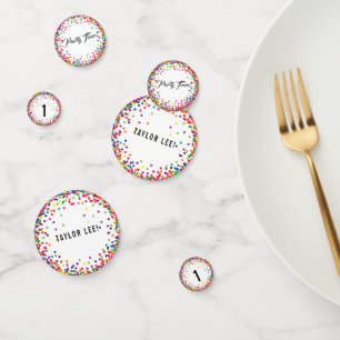 レインボーカラー紙吹雪誕生日 コンフェッティ