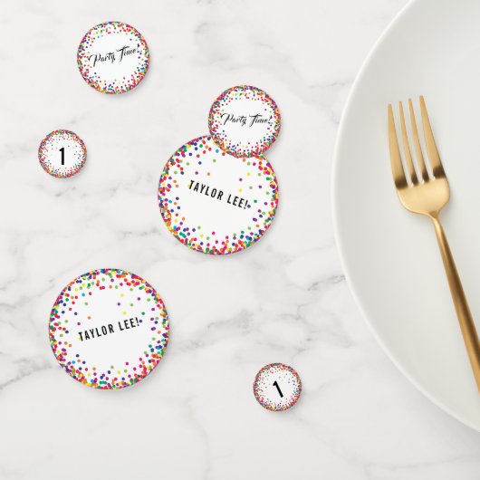 レインボーカラー紙吹雪誕生日 コンフェッティ (グループ)