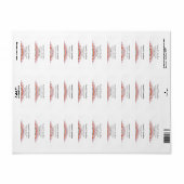 レインボーカラー結婚ズ差出人住所ラベル ラベル (フルシート)