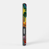 レインボーカラー絵を描フローアート iPhoneケース (右側面)