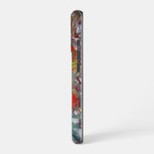 レインボーカラー絵を描フローアート iPhoneケース (左側面)