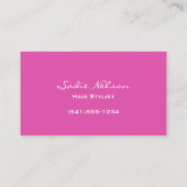 レインボーカラー美容師サロンツール美しい 名刺 (裏面)