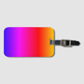 レインボーカラー荷物タグ ラゲッジタグ (正面横)