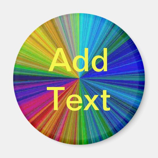 レインボーカラー追加引用文 マグネット (正面)