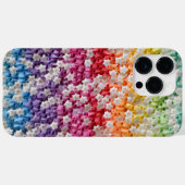 レインボーカラー3-D紙ルックフラワー花びら Case-Mate iPhoneケース (裏面 (横))