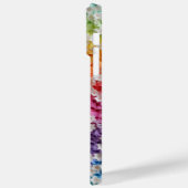 レインボーカラー3-D紙ルックフラワー花びら Case-Mate iPhoneケース (裏面 / 左)