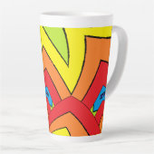 レインボーカラー カフェラテマグ (右アングル)