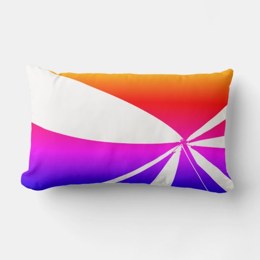 レインボーカラー ランバークッション (正面)