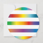 レインボーカラー 招待状 (正面)