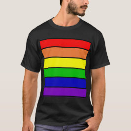 レインボーカラーLGBTゲイ/同性愛者シャツ Tシャツ