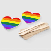 レインボーカラーLGBT国旗 ハンドファン (組立なし)