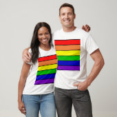 レインボーカラーLGBT ゲイ/クィアTシャツ Tシャツ (ユニセックス)