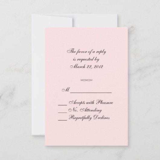 レインボーカラーRSVP 出欠カード (正面)