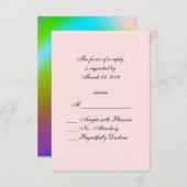 レインボーカラーRSVP 出欠カード (正面/裏面)