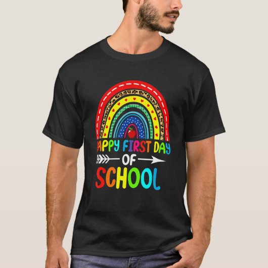 レインボーカワイハッピーファースト先生 Tシャツ (正面)