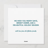 レインボーカワイハンドドローカラフルドカスタムスクエア シーズンカード (裏面)