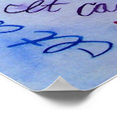 レインボーガンハートポスターアートプリント ポスター (角)