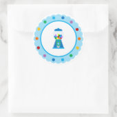 レインボーガンボールパーティーシール ラウンドシール (バッグ)