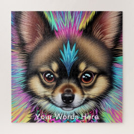 レインボーガーデンネオンサイケデリック自然&野生生物 ジグソーパズル