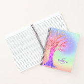 レインボーガーリースパークルズモノグラム名 ノートブック (内部)