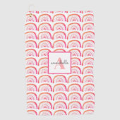 レインボーガーリーパターン ゴルフタオル (正面)