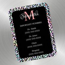 レインボーガーリーヒョウとブラックの重要数値