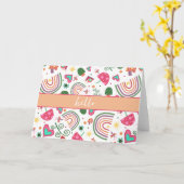 レインボーガーリーマッシュルームインスピリシオノーテカード カード (黄色い花)