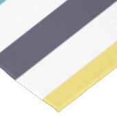 レインボーガーリーワイド水平ストライプパターン テーブルクロス (アングル)