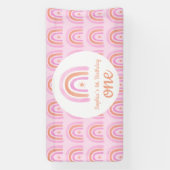 レインボーガールの最初の誕生日パーティー 横断幕 (縦)