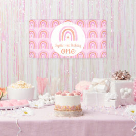 レインボーガールの最初の誕生日パーティー 横断幕